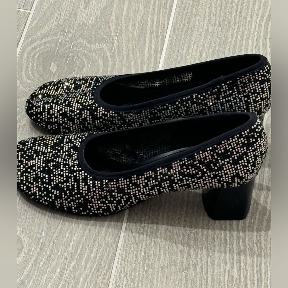 Zara Black and Silver Women's Shoes perfect condition